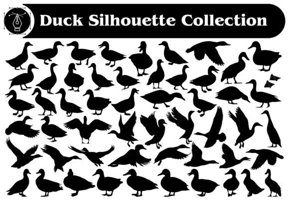 Animal Duck Silhouettes Vector Bundle: Creative Asset Guide