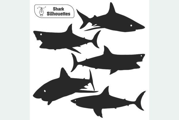 Animal Shark Silhouette Vector: A Bold Graphic for Modern Projects