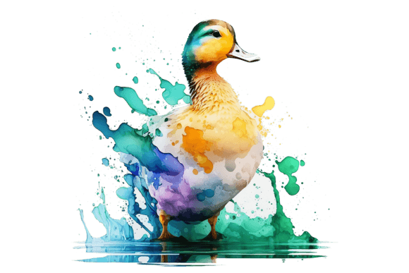 Bringing Charm to Projects: Cute Duck Farm Animal Illustrations