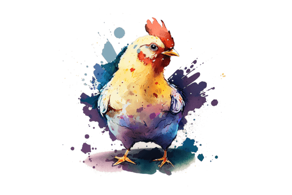 Charming Farmhouse Aesthetics: The Chicken Farm Animal Illustration Set