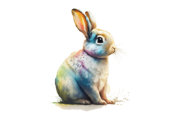 Charming Farmhouse Style: The Rabbit Farm Animal Illustration