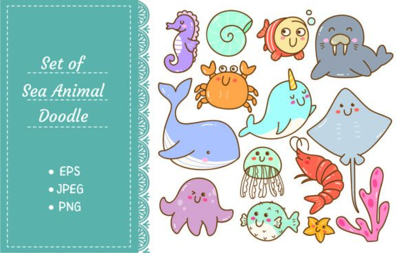 Charming Sea Creature Illustrations for Your Next Project