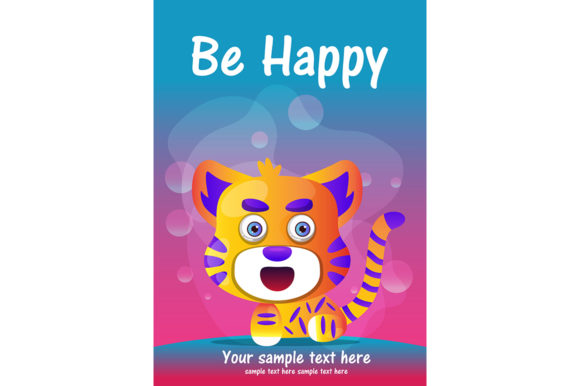 Charming Visuals: Using Greeting Card Cute Cartoon Animal in Design