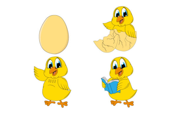 Cute Chick Animal Cartoon: A Playful Font for Joyful Brands