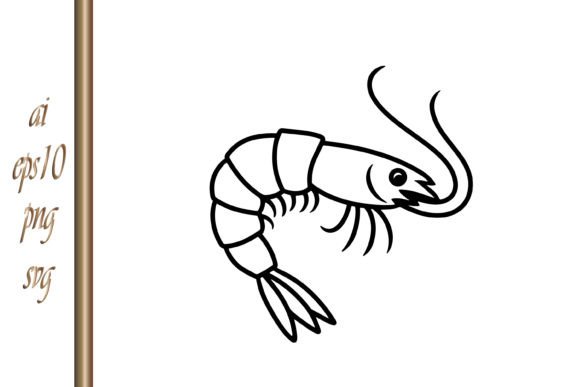Doodle Shrimp Spiny Lobster Sea Animal: A Playful Asset for Modern Brands