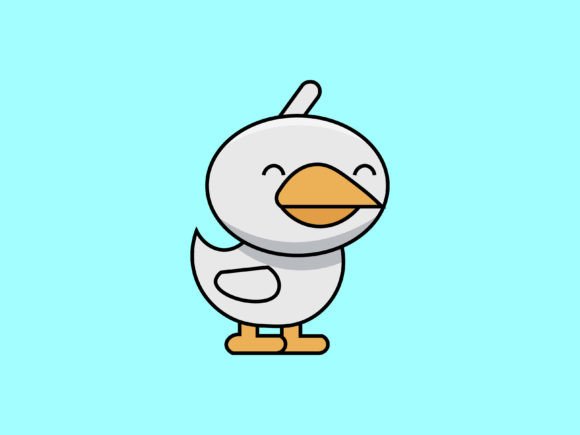 Kawaii Animal Duck Illustrations: A Complete Design Asset
