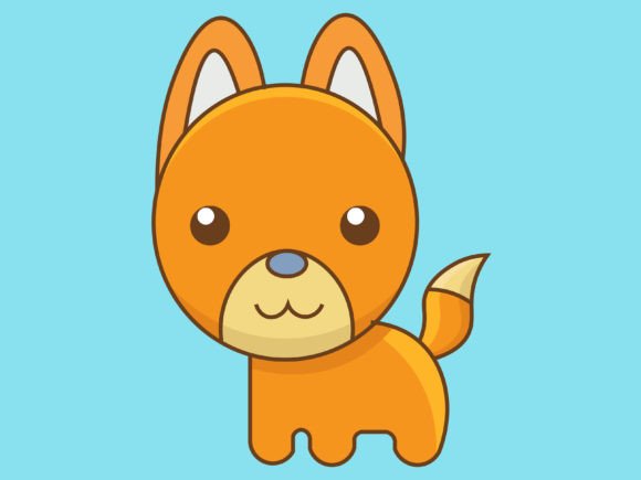 Kawaii Animal Fox Icon: A Playful Design Asset for Every Project