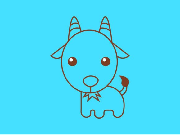 Kawaii Animal Goat Line Background: A Designer's Guide