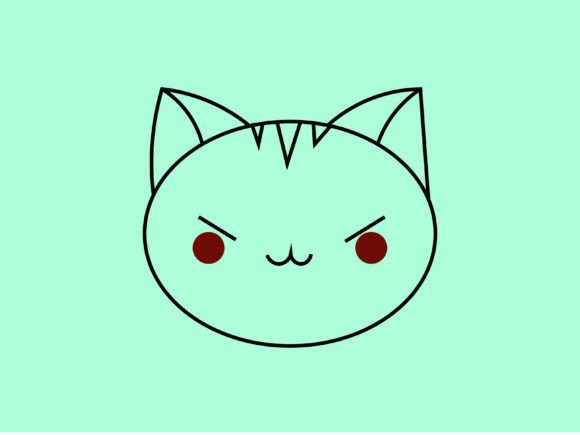 Kawaii Animal Tiger Line Background: Cute, Modern Design Asset
