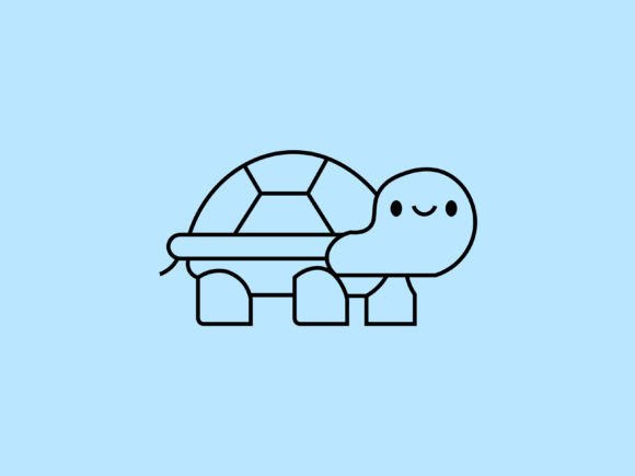 Kawaii Animal Turtle Line Background: A Designer's Guide