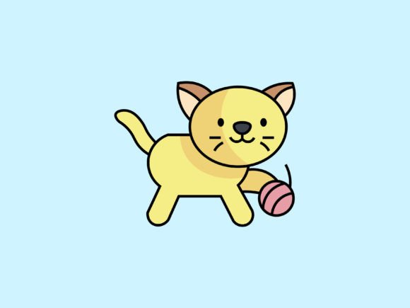 The Charming Appeal of Kawaii Animal Cat Icon Design